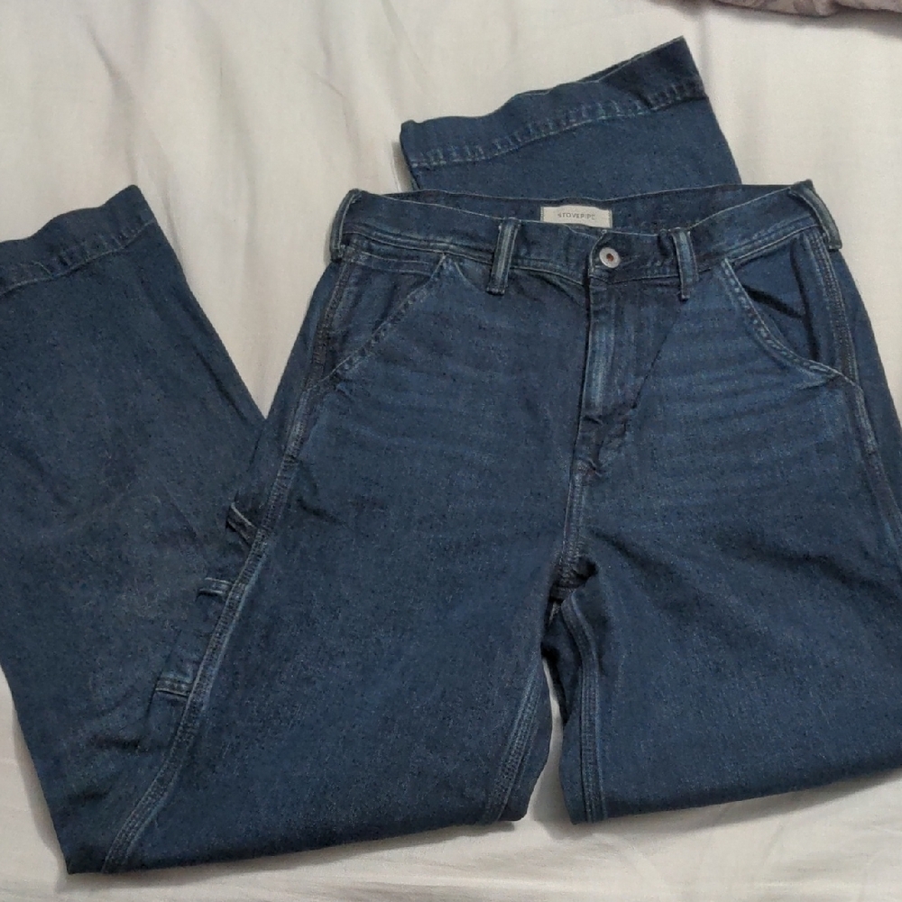 AE77 Stovepipe Jeans Size 4 Short